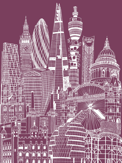 Personalised Blueprint London Illustration